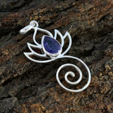 Dayana Blue Rope-Wire Dainty Pendant